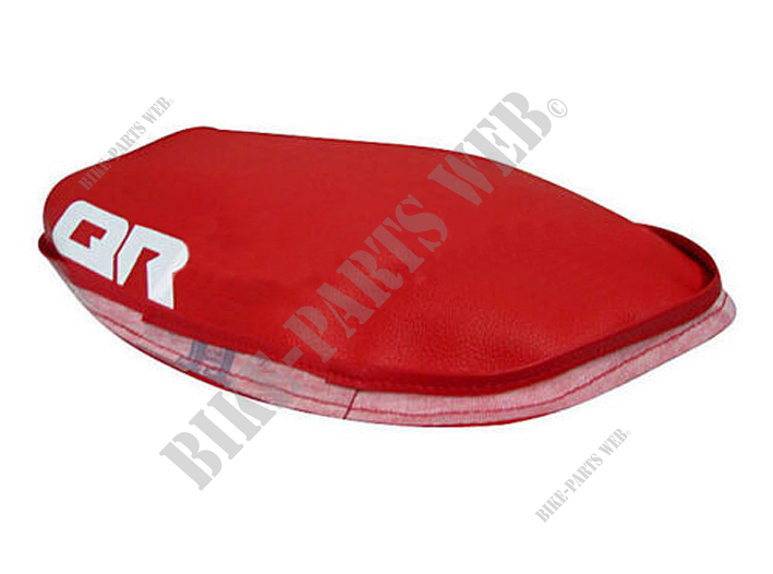 Seat cover Honda QR50 red 1985 to 93 - REVETEMENT SELLE  QR50 ROUGE